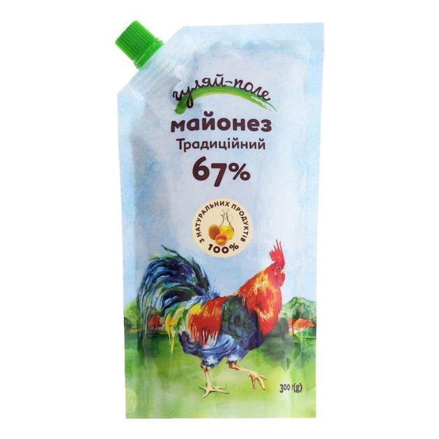 Майонез Традиційний Гуляй-поле 67% дойпак 300г